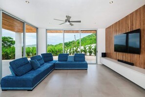 TV, stereo, offices - Hilltop Villa: Ocean Views & Infinity Pool (Playa Grande)