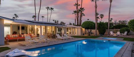 A heated pool