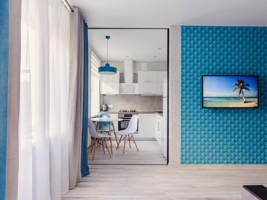 Comfort-lejlighed | Privat køkken | Køleskab/fryser i fuld størrelse, ovn, kogeplade, elkedel