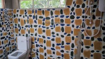 Luxury Chalet, 2 Bedrooms, Garden View | Bathroom | Shower, free toiletries, bathrobes, towels