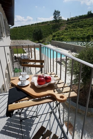 Outdoor dining - Cascina Canelli - Apt. Asti
Stay in the midle of the vineyards! AC in all rooms (Canelli)