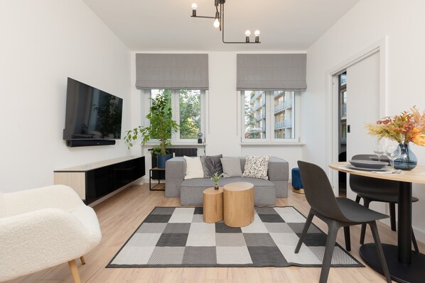 Apartamento, 1 quarto, cozinha | Sala de estar