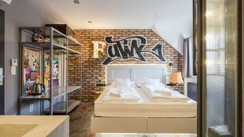 Phòng Tiêu chuẩn, quang cảnh thành phố | 1 phòng ngủ, truy cập Internet không dây miễn phí, bộ trải giường