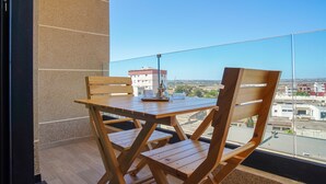 Chambre deluxe, grand lit, balcon