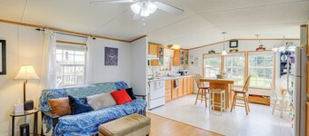 Creekfront Max Meadows Mobile Home With Deck!