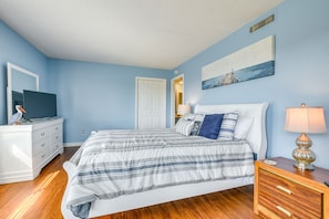 Appartement (2 Bedrooms) | 2 slaapkamers, een laptopwerkplek, een strijkplank/strijkijzer