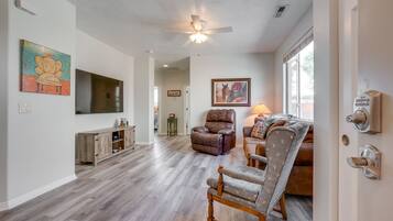 TV, video-game console, DVD player, table tennis