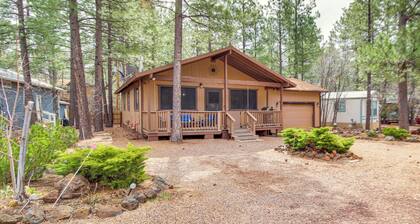 Updated Deck & Fireside Table: Pinetop Cottage