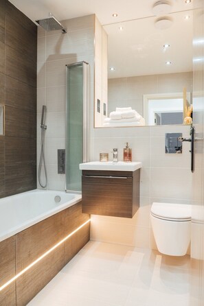 Hair dryer, towels