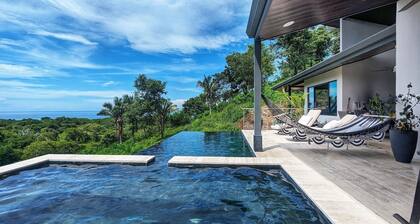 Luxury home in Camaronal Costa Rica, pool, yoga room, ocean view, surf beach