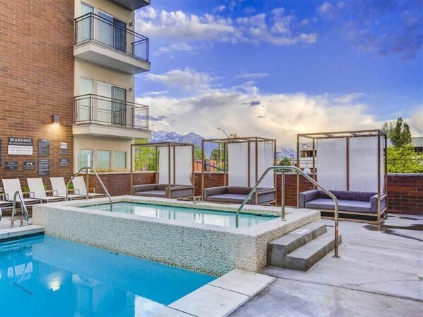 A heated pool