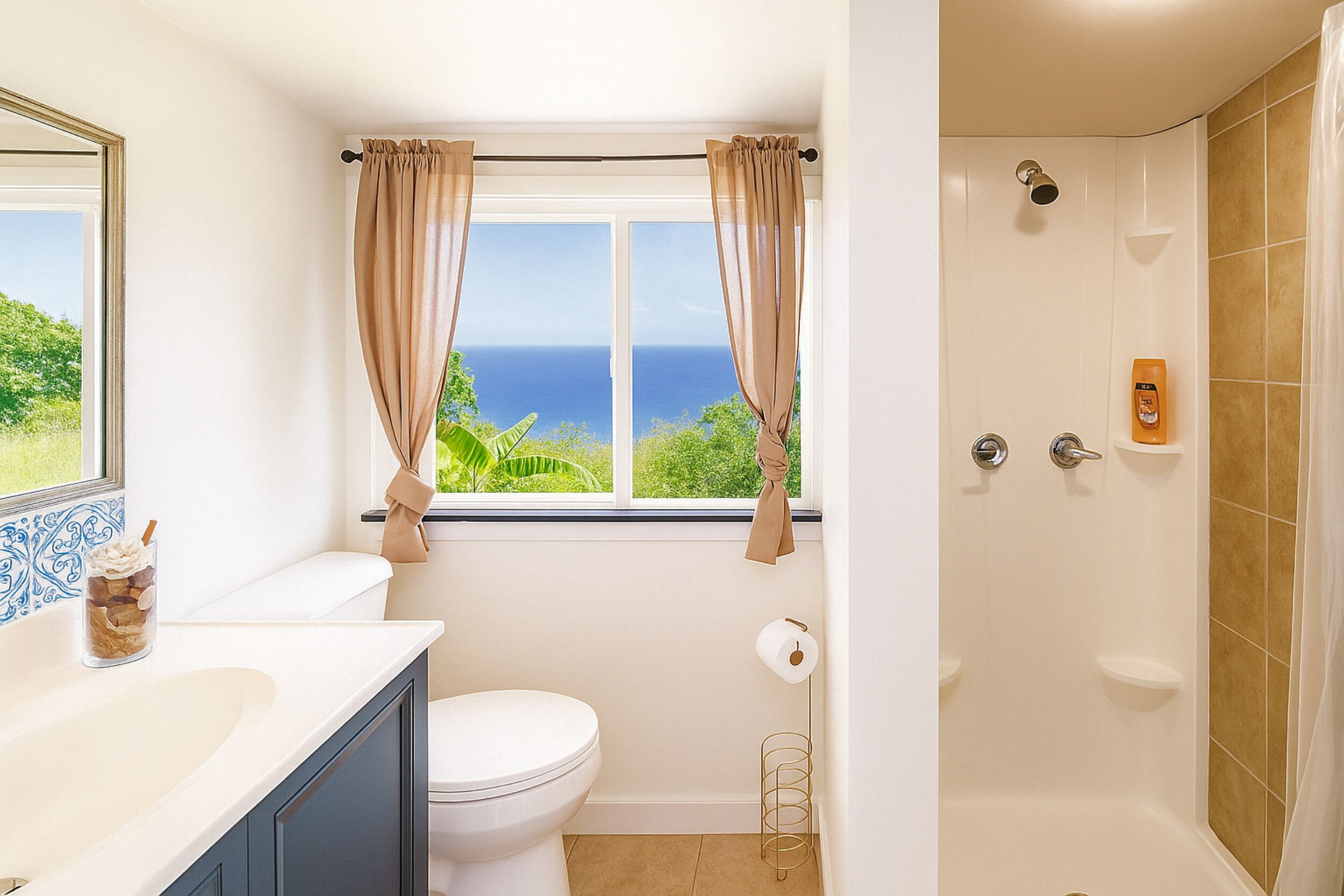 Sèche-cheveux, serviettes fournies