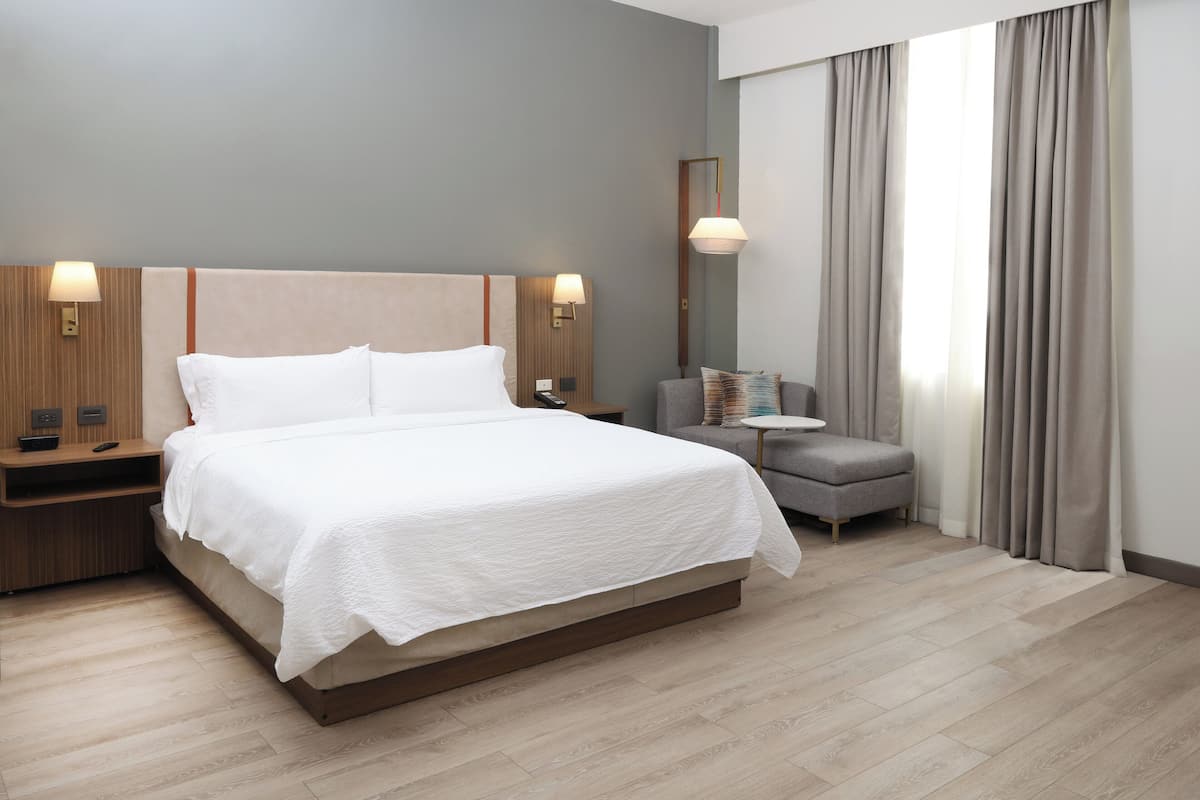 Kamar Premium, 1 Tempat Tidur King, akses difabel | Seprai premium, selimut bulu angsa, bantalan ekstra lembut, dan brankas