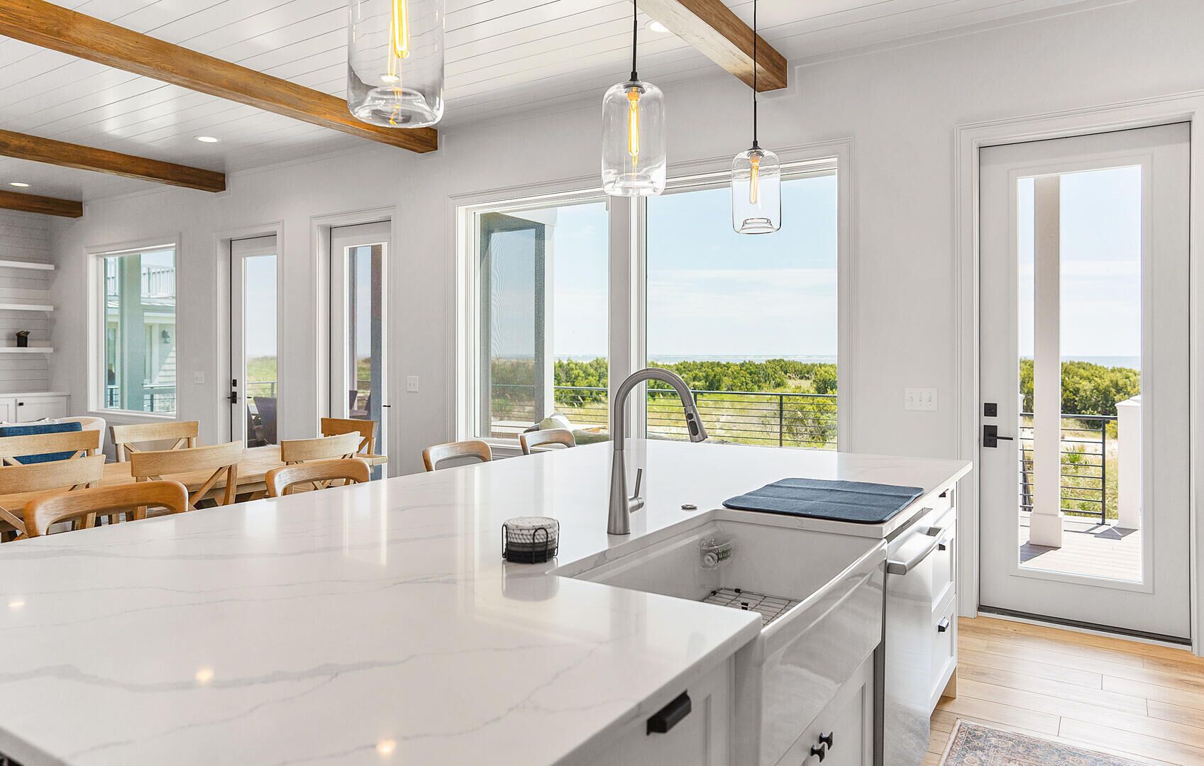 Ferienhaus, Mehrere Betten, Terrasse, Meerblick | Eigene Küche | Kühlschrank, Mikrowelle, Ofen, Herdplatte