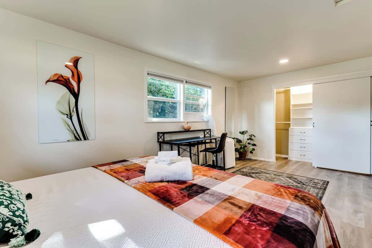 2 chambres, accès au Wi-Fi (inclus), literie fournie