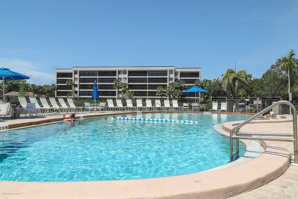 Condo (Midnight Cove II on the Bay) | Exterior - Midnight Cove II Bldg 1, 1st Fl on the Bay (Siesta Key)