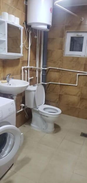 Towels, soap, toilet paper