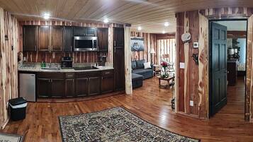 Comfort Apartment | Private kitchen | Fridge, coffee/tea maker, electric kettle, toaster