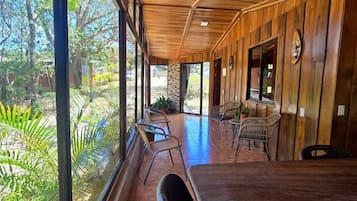 Family Cabin | Living area | 32-inch Smart TV with cable channels, Netflix, streaming services