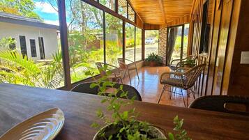 Family Cabin | Private kitchen | Fridge, microwave, stovetop, toaster