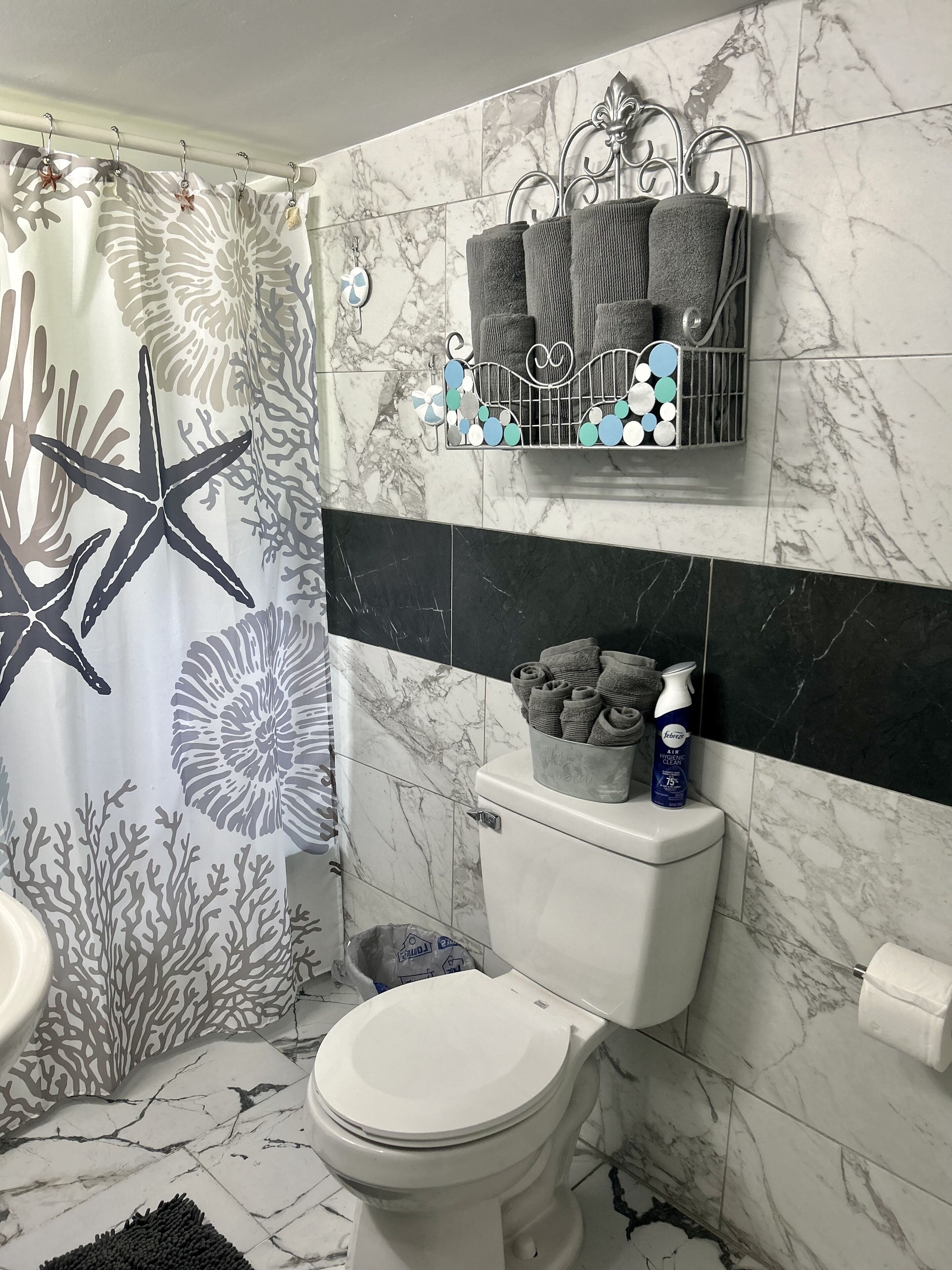 Secador de pelo, toallas, jabón, shampoo