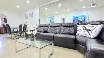 TV connectée, cheminée, jeux vidéo, livres