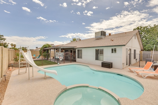 Peoria Vacation Rental | 4BR | 2BA | 2,000 Sq Ft | 1 Small Step Required