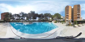 Pool - Holiday apartment mit Klimaanlage und Meerblick (Lignano Sabbiadoro)