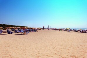 Vlak bij het strand