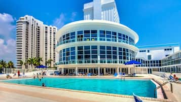 Et oppvarmet basseng