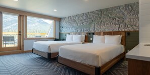 Habitación superior, 2 camas Queen size, vista a la montaña | Ropa de cama de alta calidad, wifi gratis y ropa de cama 