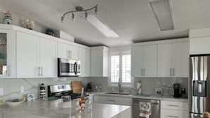 Coffee/tea maker, fridge, microwave, oven - Florida Keys Waterfront home with beautiful sunset views. (Layton)