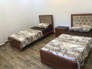 3 bedrooms, iron/ironing board, travel cot, WiFi