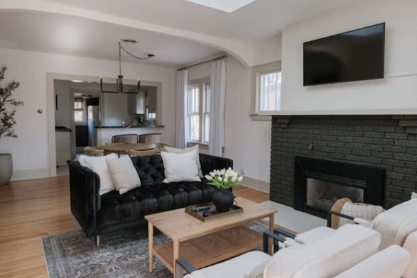 TV connectée, cheminée