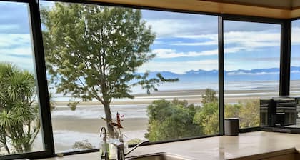 A large family home with beach access