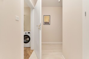 Apartment, 1 Bedroom, Terrace | Bathroom | Shower, towels, soap, shampoo - Wrocław Central Apartment by Renters (Wroclaw)