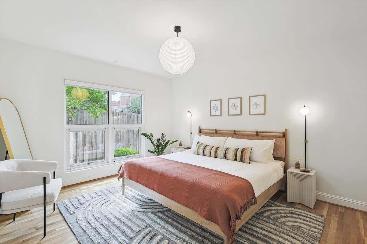 2 bedrooms, iron/ironing board, travel crib, WiFi