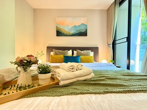 1 chambre, bureau, chambres insonorisées, fer et planche à repasser