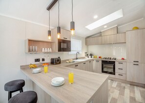 Fridge, oven, stovetop, toaster