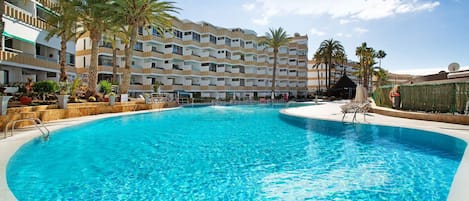 Una piscina riscaldata