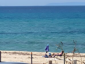 Vlak bij het strand