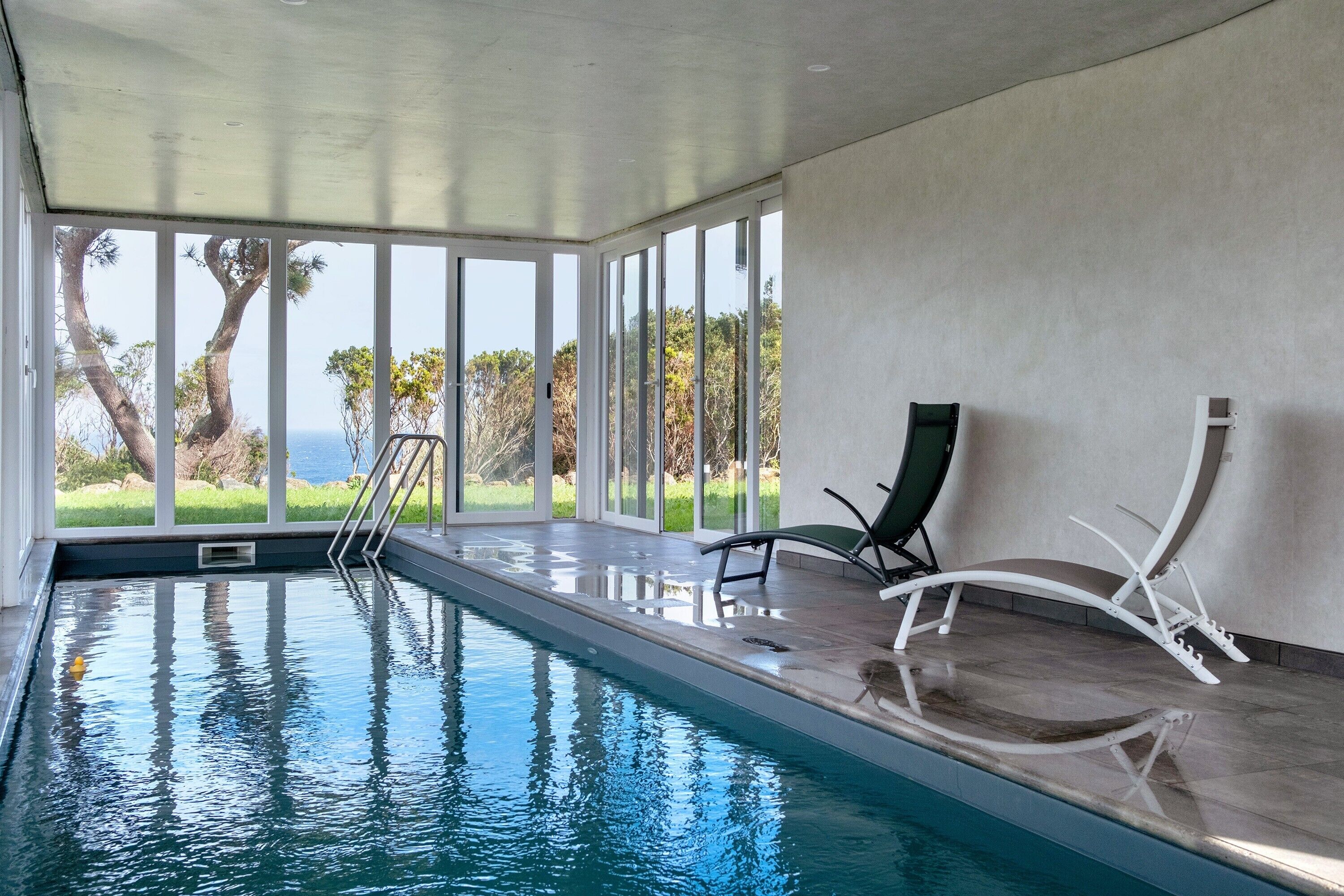 Indoor pool, a heated pool
