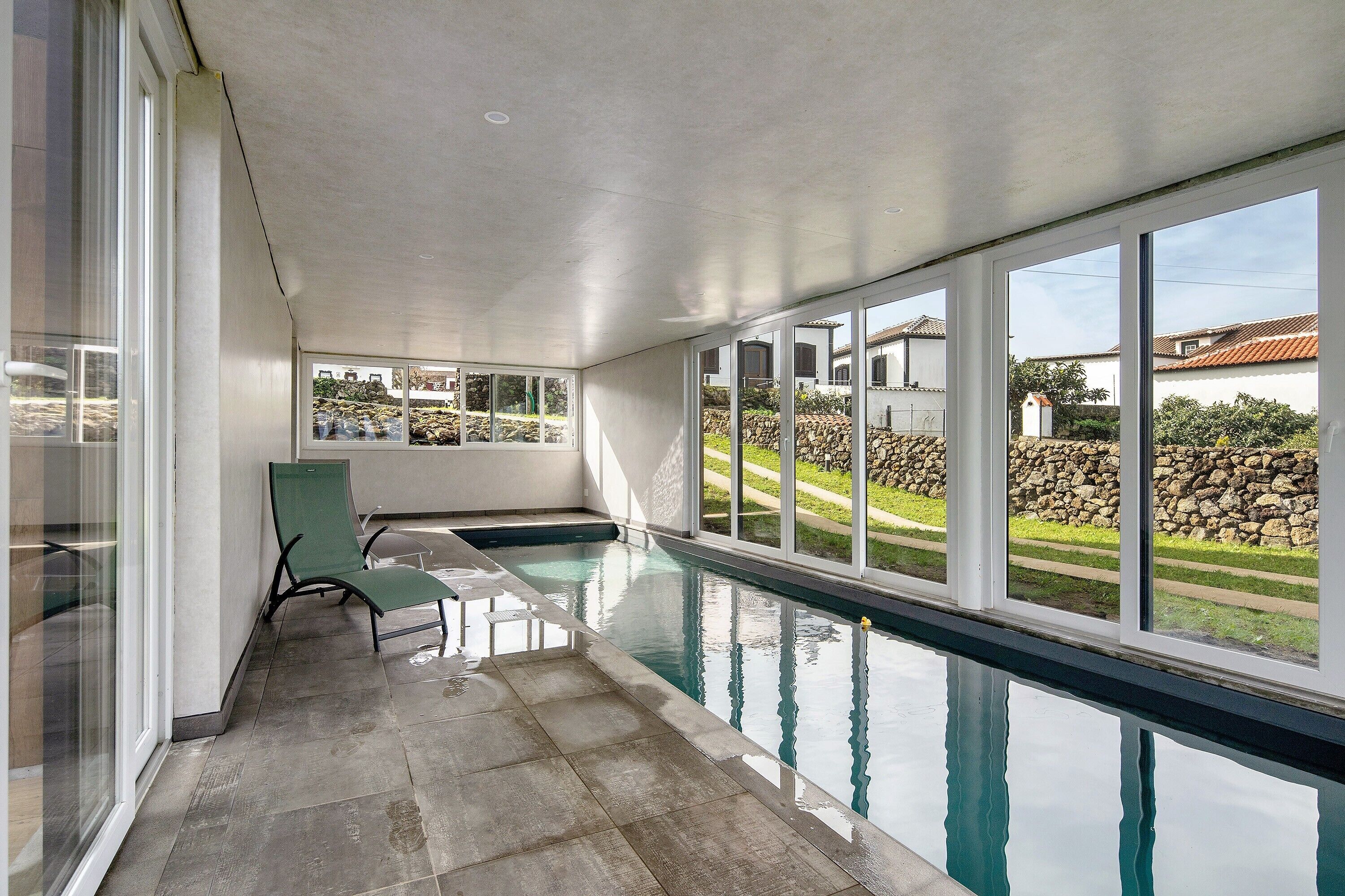 Indoor pool, a heated pool