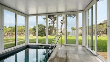 Indoor pool, a heated pool