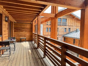 Terrace/patio - Luxury Apartment, Center, 6 ppl, Terrace, Parking, Pets OK (Les Gets)