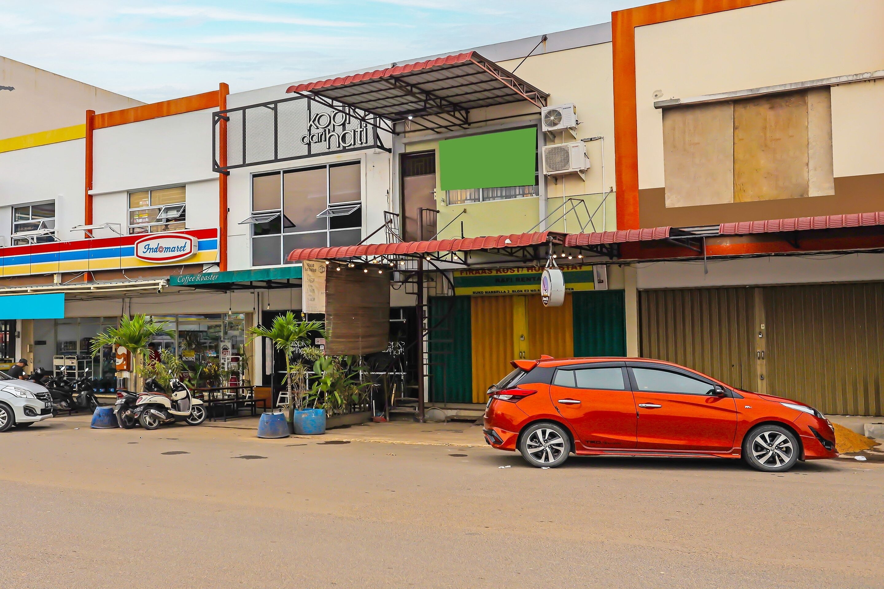 Majoituspaikan julkisivu