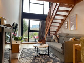 Spectacular Loft | Living area | Smart TV - Apartamentos Ciudad Santiago  (Santiago de Compostela)