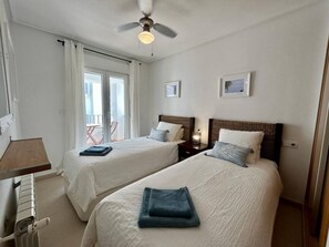 2 bedrooms, iron/ironing board, WiFi, bed sheets - Apartment with pool & golf views - AA2711LT (Roldán)