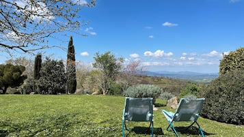 Vue depuis lâhĂ©bergement