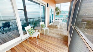 Outdoor dining - Large Gulf Front Home with Private Pool (Port Saint Joe)